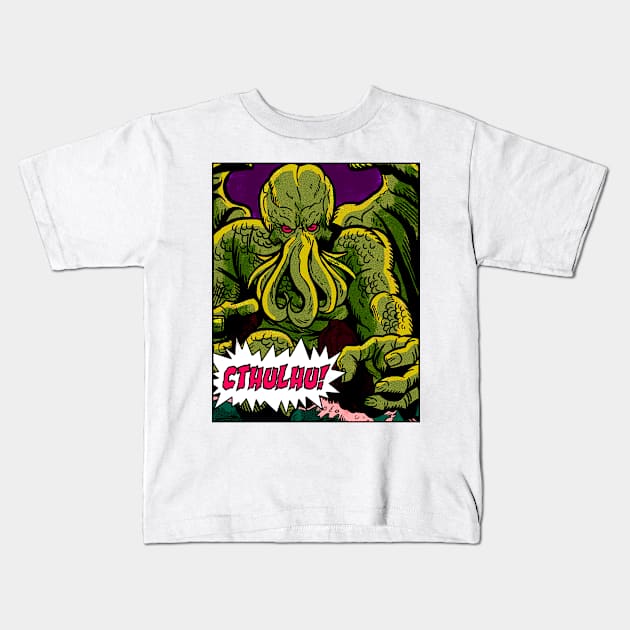 CTHULHU Kids T-Shirt by Defsnotadumb